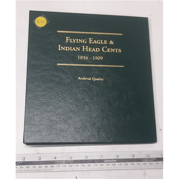 Empty Littleton Custom Coin Album for U.S. Flying Eagle & Indian Head Cents. Archival Quality. Used.