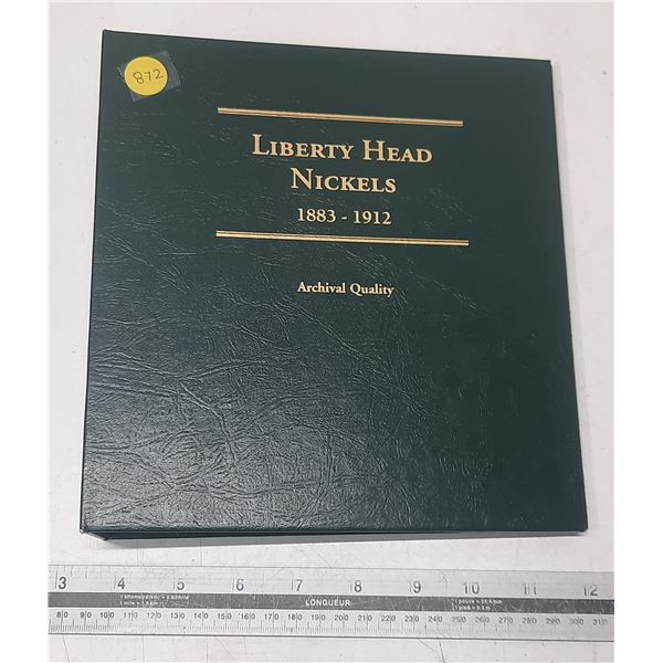 Littleton Custom Coin Album for U.S. Liberty Head Nickels 1883 – 1912S. Includes 20 Liberty