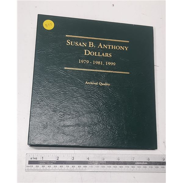 Near Complete Littleton Coin Album for U.S. Susan B. Anthony Collars 1979 – 1999. Missing o