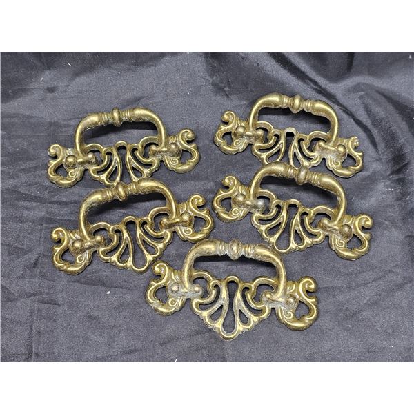 (5) Vintage Dresser Drawer Handles