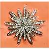 Image 1 : Vintage Atomic Starburst Rhinestone Brooch