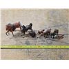 Image 1 : Lot of horse figures- some are metal