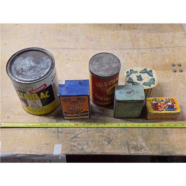 Lot of misc tins