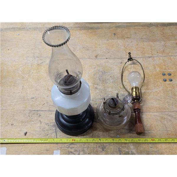 Oil lamps- 1 chimney