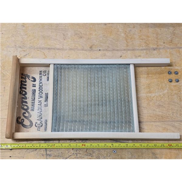 Glass washboard
