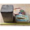 Image 3 : 3 misc tins with contents