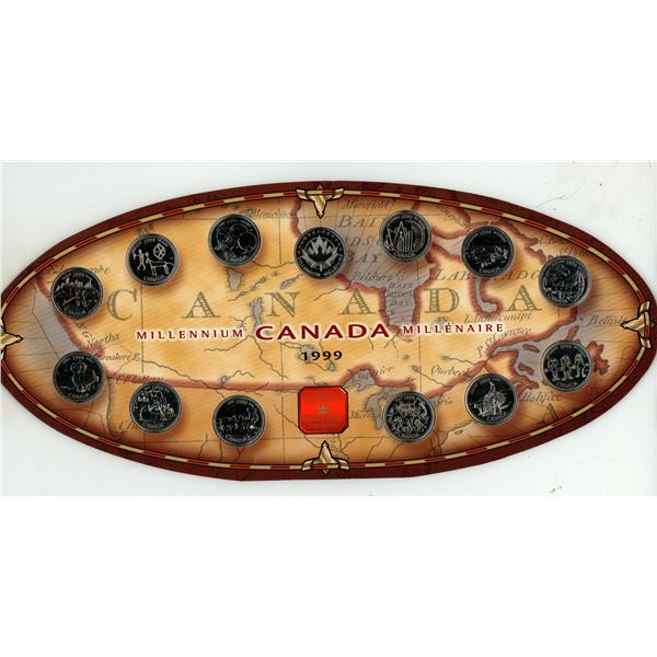 1999 Millennium Canada Quarter Set.