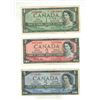 Image 1 : 1954 Canada One, Two, and Five Dollar.