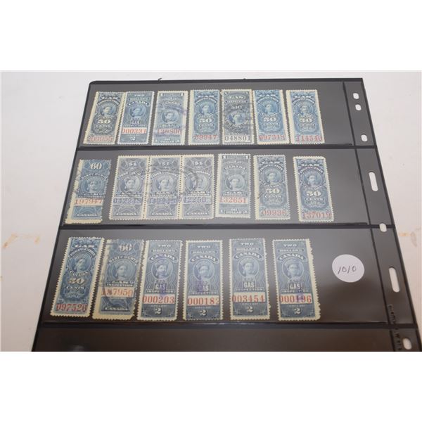 Rare Queen victoria and king George the 5th revenue stamps