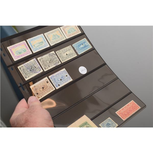 Rare British Columbia Law stamps