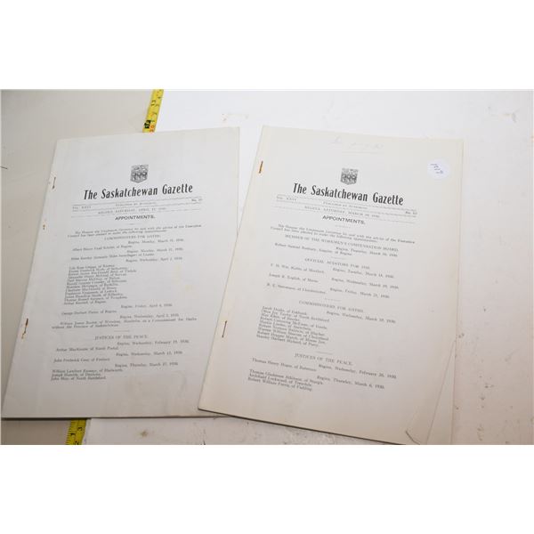 The Saskatchewan Gazette