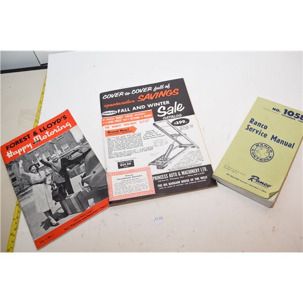 Tool catalogues and ranco service manual