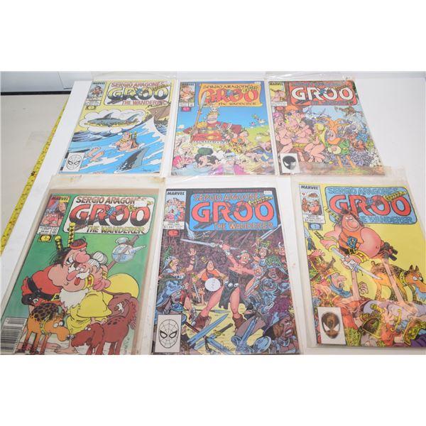 6 Vintage comic books