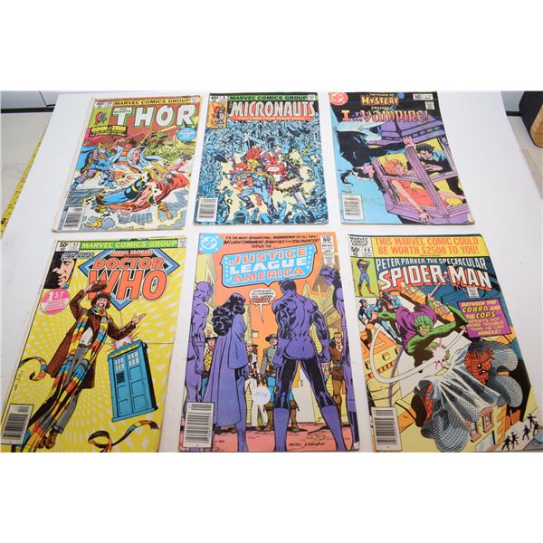 6 Vintage comic books