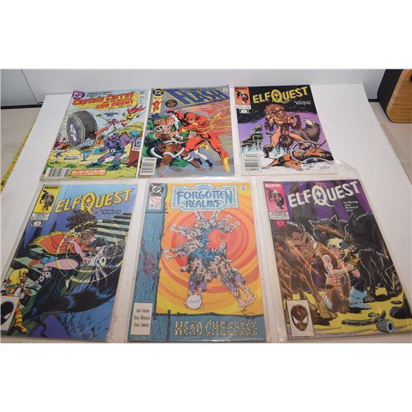 6 Vintage comic books