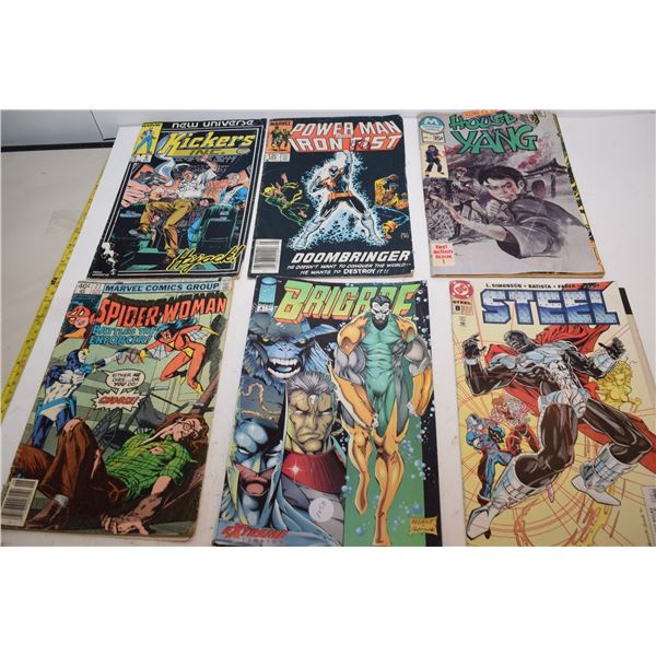 6 Vintage comic books