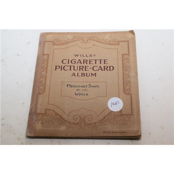 Cigarette picture card album