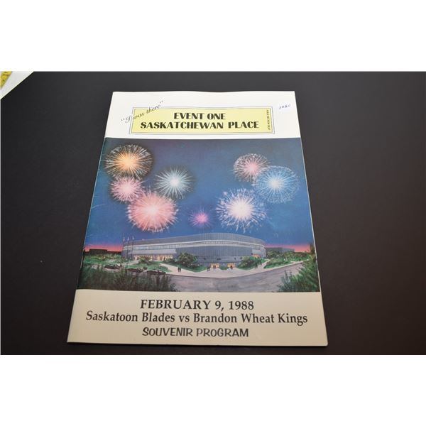 1988 Saskatoon place first hockey booklet