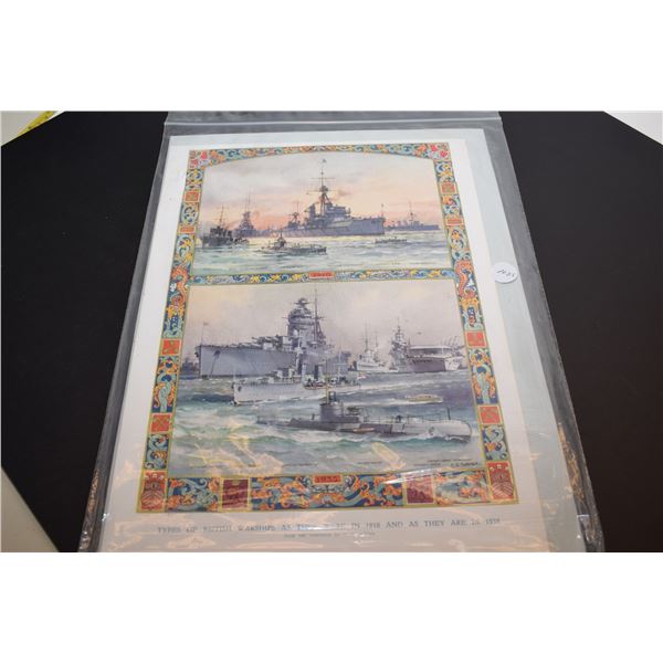 British warships print picture