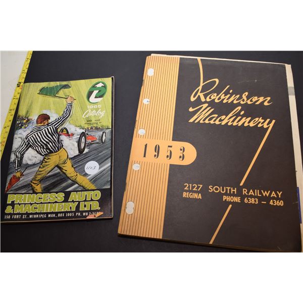 1965 Princess auto and 1953 Robinson machinery catalogues