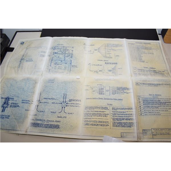 BA oil service station blueprints
