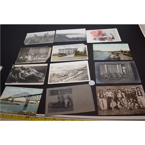 Postcard lot- Solders and cowboy