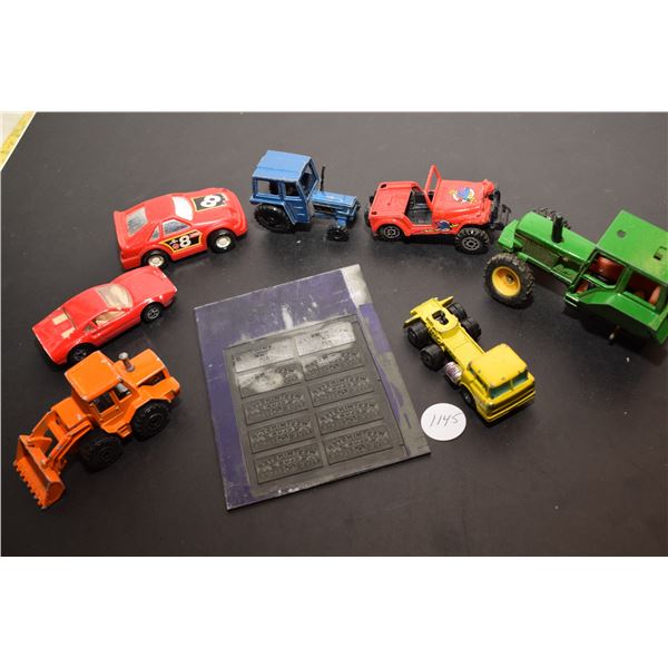Die cast toys and printing block