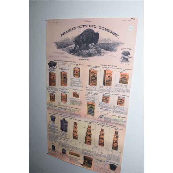 Buffalo oil poster
