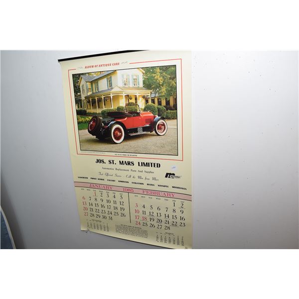 Antique auto calendar