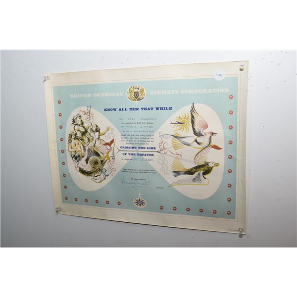 1961 Boac airways poster