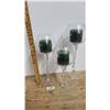 Image 2 : Set of (3) Tall Glass Candle Holders