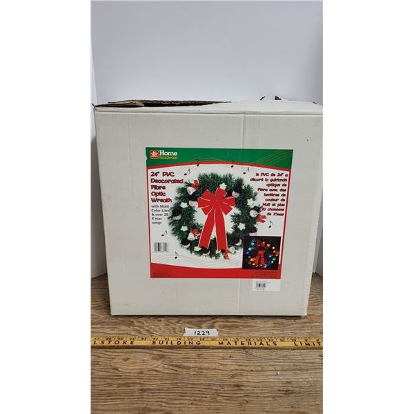 24" Fibre Optic Wreath