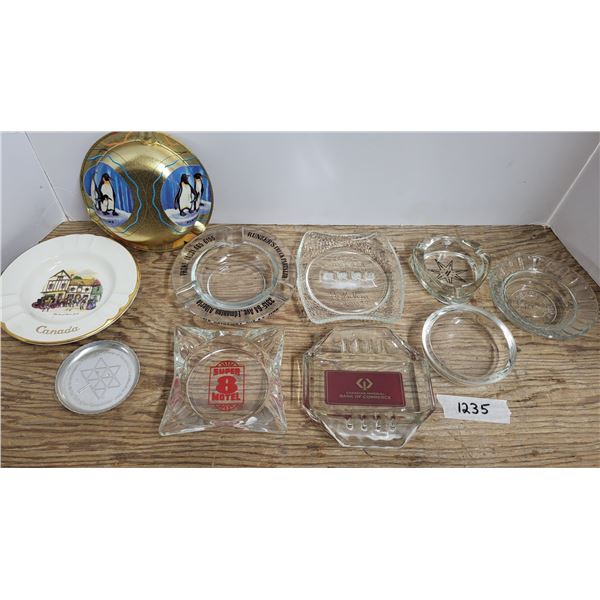 10 Vintage Advertising Ash Trays