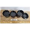 Image 2 : 12 Vintage Advertising Ash Trays (black Glass)