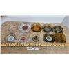 Image 1 : 12 Vintage Advertising Ash Trays (Glass)