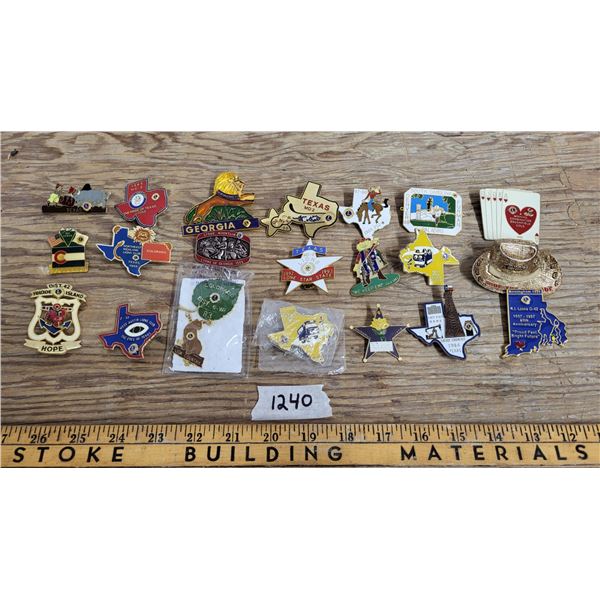 21 Large Misc. Pins