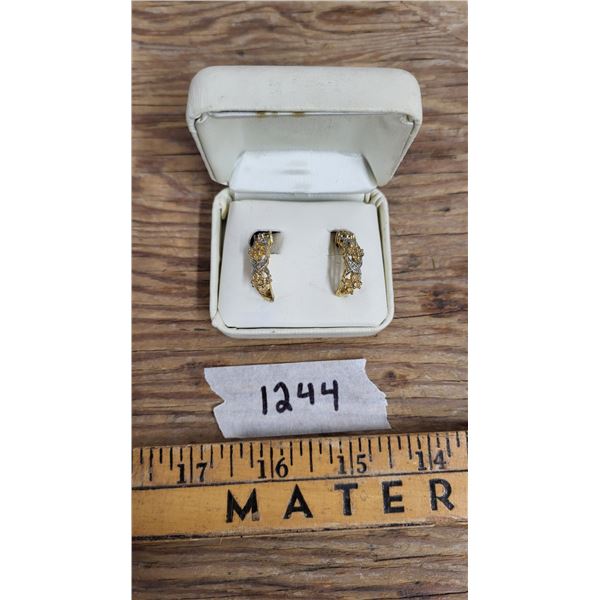 Earnings Marked AFJC 925, Unknown Stones