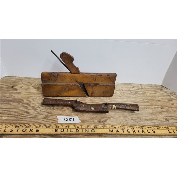 (2) Antique Wood Planners