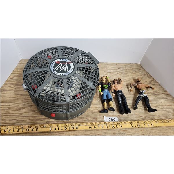 WWE Fighting Cage 3 Figures