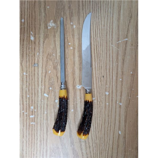 Fine Quality Forged Sheffield Made in England Knife/Sharpener