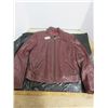 Image 1 : Classic Leather Deda Jacket, Colour Bordeaux, size Medium/Large (excellent condition)