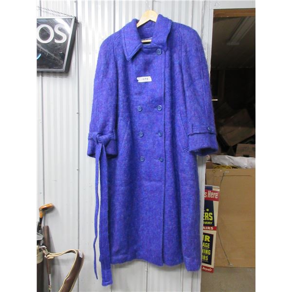 Vintage Anna Collection Bardolino Luxury Mohair Long Coat, size: Large (never worn)