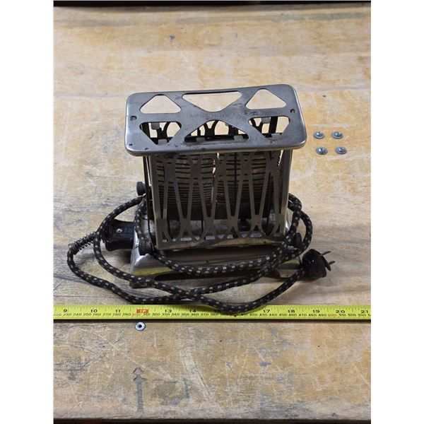 Antique toaster with cord- works