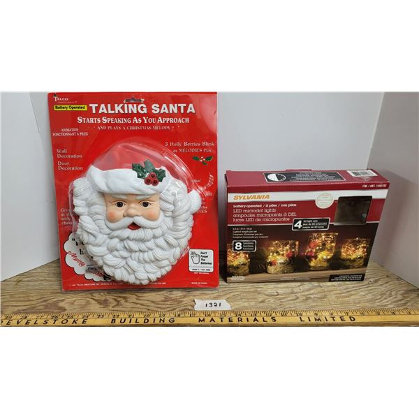 Talking Santa and Led Micro Dot Lights