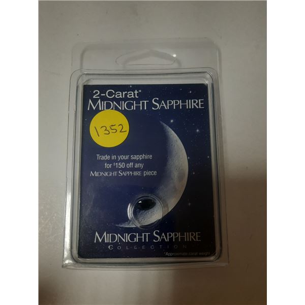 2-Carat Midnight Sapphire - Gem Blue Sapphire Size 7x5mm. (Can't Proof Authenticity)