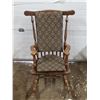 Image 1 : Wood rocking chair with cushions- 20"W by 43"H