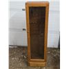 Image 2 : Wood display cabinet- 18" by 13' by 63"H