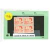 Image 1 : Canada 6C Block of 4 MNH.