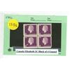Image 1 : Canada Elizabeth 3C Block of 4 Unused.