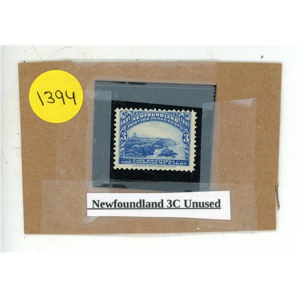 Newfoundland 3C Unused.